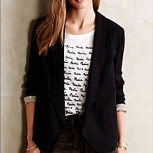 Black Anthropologie Oversized Blazer